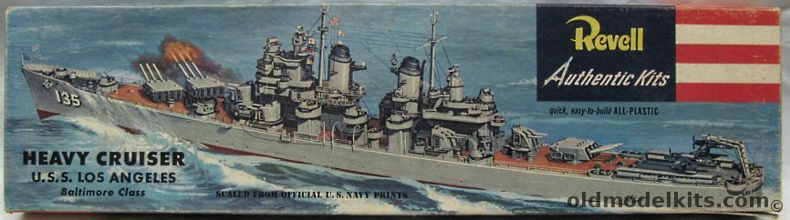 Revell 1/490 USS Los Angeles CA135 - Pre 'S'  - Fall River - Baltimore - Pittsburg - Columbus - Bremerton - Canberra - Toledo - Quincy - Chicago - St. Paul - Helena - Macon - Boston, H306-169 plastic model kit